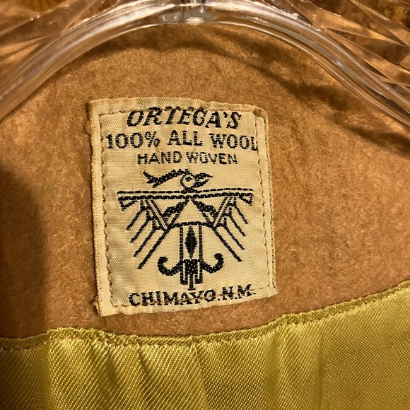 Antique Chimayo Hand Woven 100% Wool Coat - Picture 2 of 6